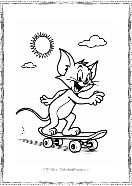 Tom Skateboarding Past Tom Free PDF Printable