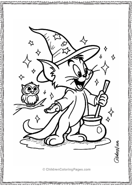 Jerry The Wizard With Magic Wand Free PDF Printable