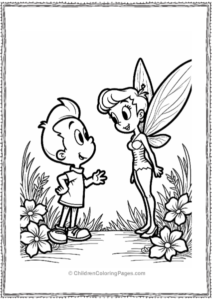 Cartoon Network Johnny Bravo Impressing A Fairy In A Garden Free PDF Printable