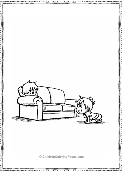 Kevin Hiding Behind Couch Free PDF Printable