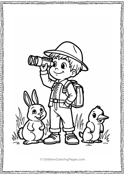 Cartoon Kevin’s Backyard Safari Adventure Free PDF Printable