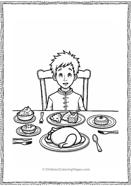 Cartoon Kevin’s Christmas Feast Table Free PDF Printable