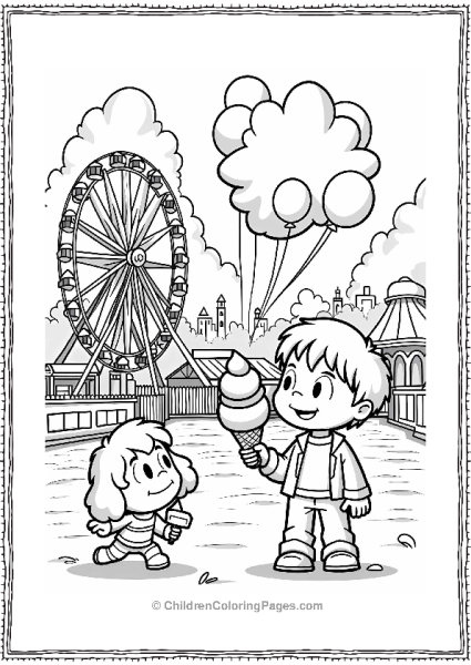 Cartoon Kevin’s Fun Fair Dream Free PDF Printable