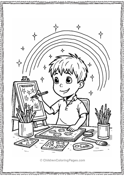 Cartoon Kevin’s Imagination Station Art Free PDF Printable