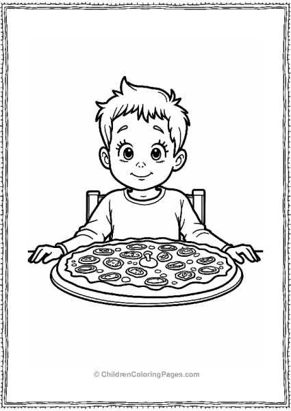 Cartoon Kevin’s Pizza Party Scene Free PDF Printable