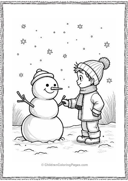 Kevin’s Winter Wonderland Snowman Free PDF Printable