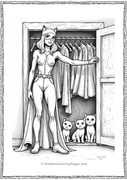 Kittens In Catwoman’s Closet Free PDF Printable