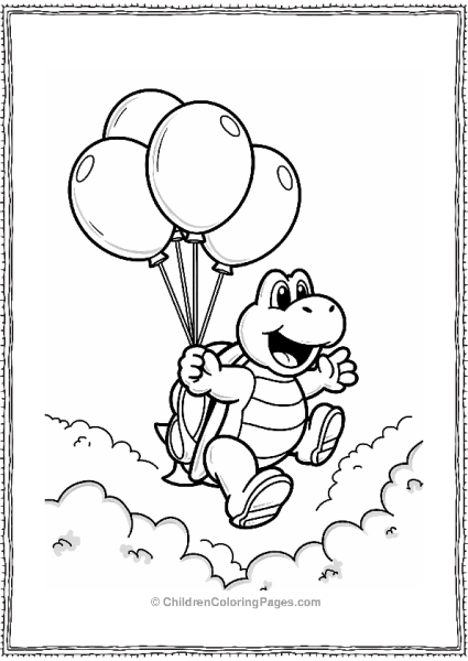 Koopa Troopas Balloon Race Free PDF Printable