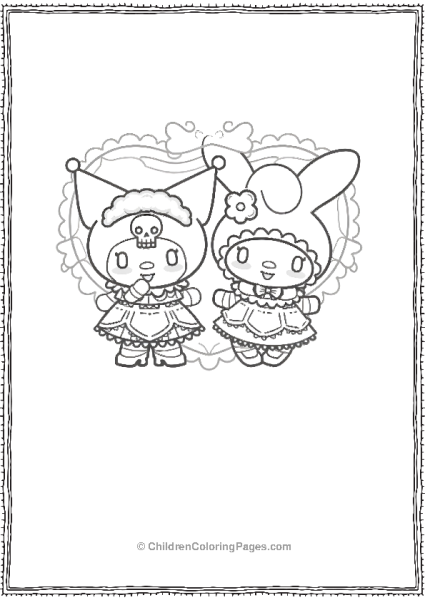 Kuromi And My Melody Halloween Costumes Free PDF Printable