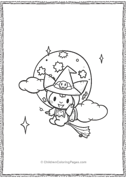 Kuromi The Halloween Witch Free PDF Printable