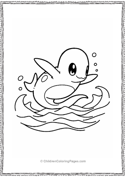 Kyogre Swimming In The Ocean Free PDF Printable