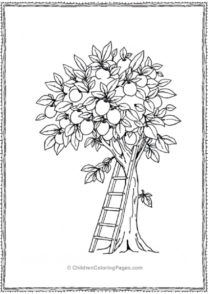 Ladder Popped Against A Lemon Tree Free PDF Printable