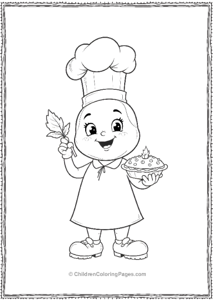 Lemon Dressed As A Chef Free PDF Printable