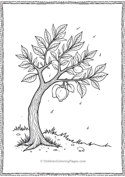 Lemon Tree Bent In The Storm Free PDF Printable