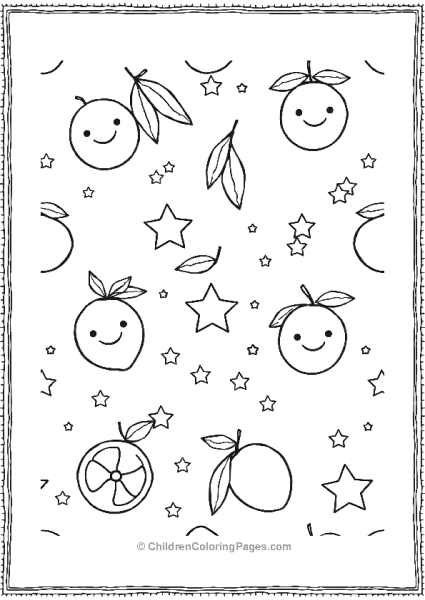 Lemons And Stars Free PDF Printable