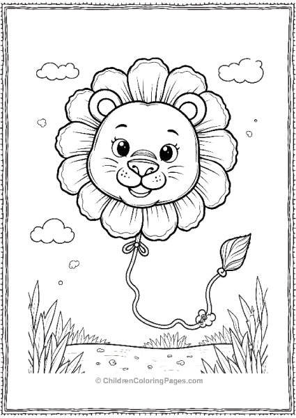 Lion Balloon King Free PDF Printable