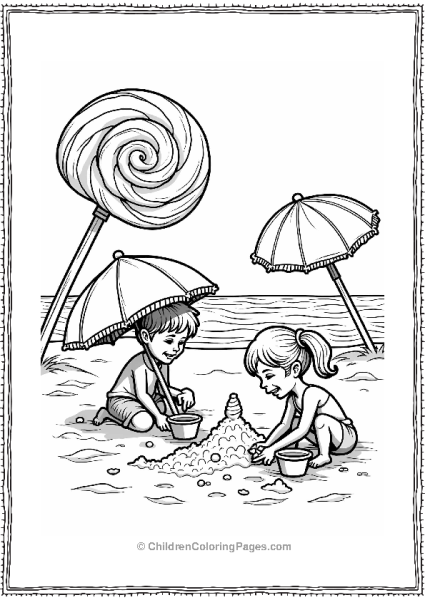 Lollipop Beach Fun Free PDF Printable