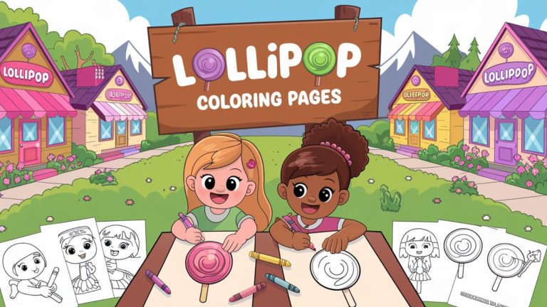 Lollipop Coloring Pages