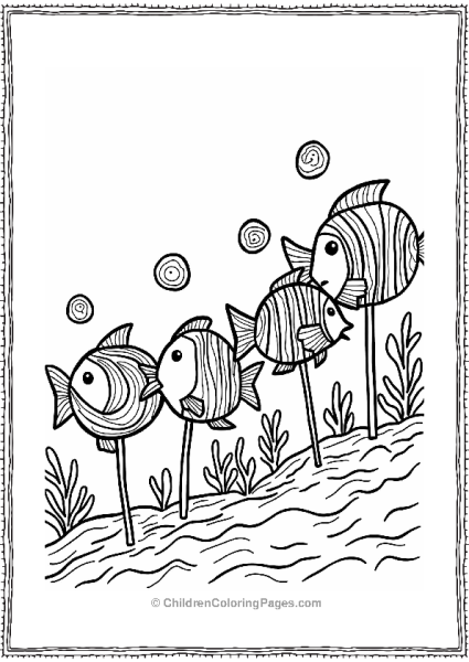 Lollipop Fish Parade Free PDF Printable