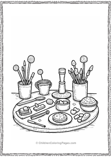 Lollipop Making Kit Illustration Free PDF Printable