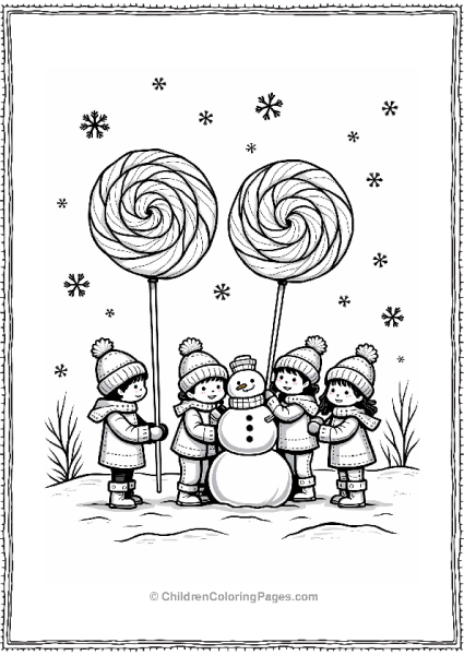 Lollipop Winter Wonderland Free PDF Printable