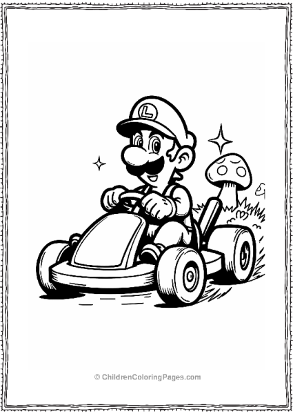 Luigi’s Green Kart Adventure Free PDF Printable