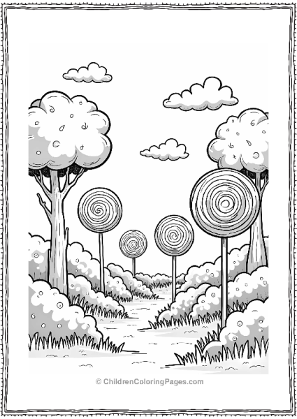 Magical Lollipop Forest Free PDF Printable