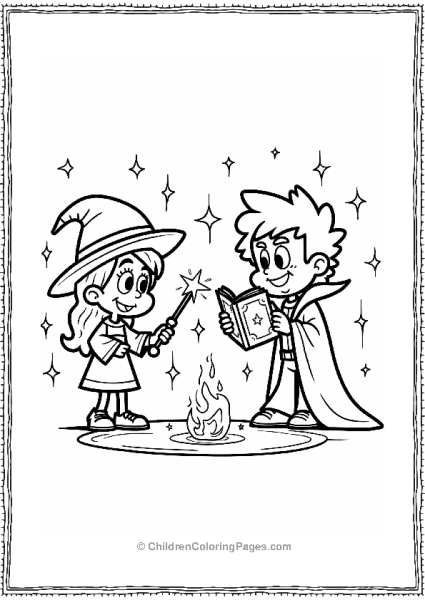 Magical Showdown With Cartoon Characters Free PDF Printable