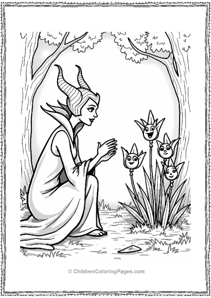 Maleficent And The Magical Flowers Free PDF Printable