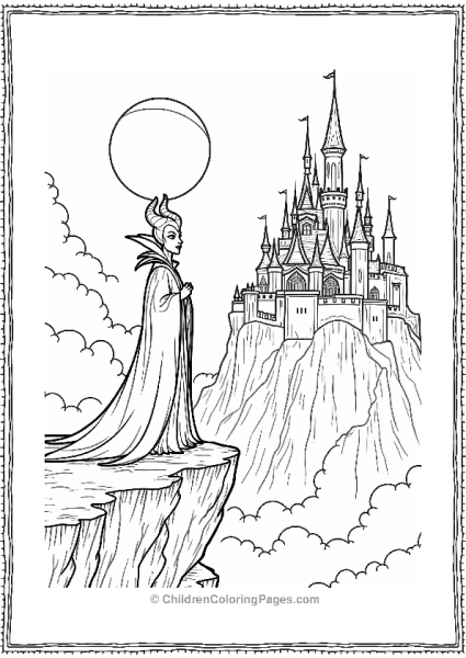 Maleficent At The Castle Cliff Free PDF Printable