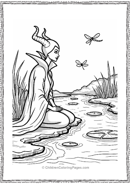 Maleficent By A Peaceful Stream Free PDF Printable