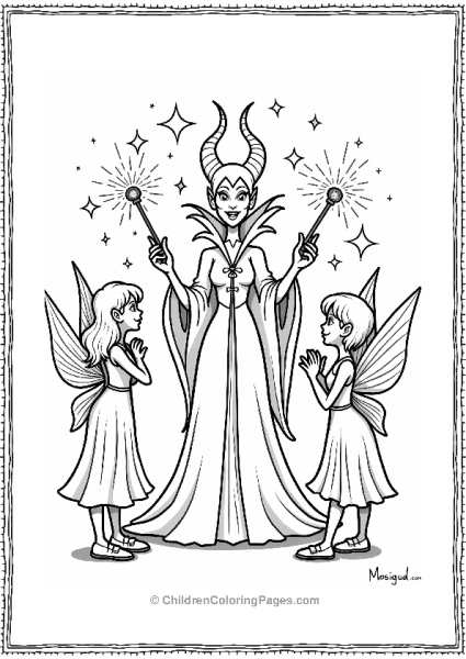 Maleficent Casting A Magic Spell Free PDF Printable