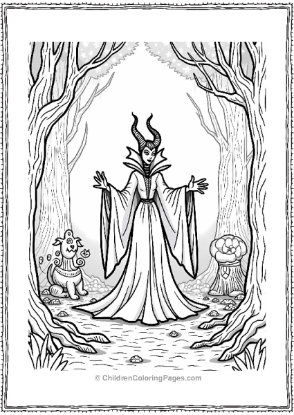 Maleficent In A Magical Forest Showdown Free PDF Printable