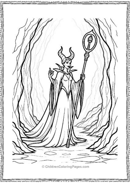 Maleficent In A Mysterious Cave Free PDF Printable