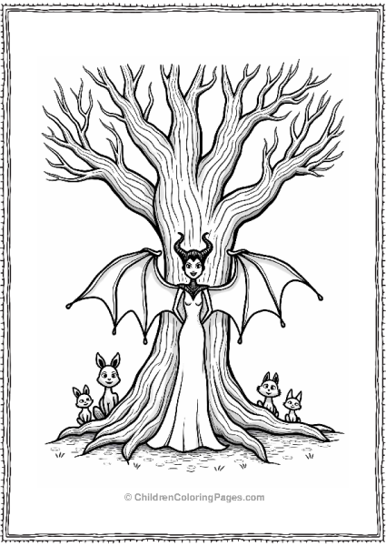 Maleficent In A Twisted Forest Free PDF Printable