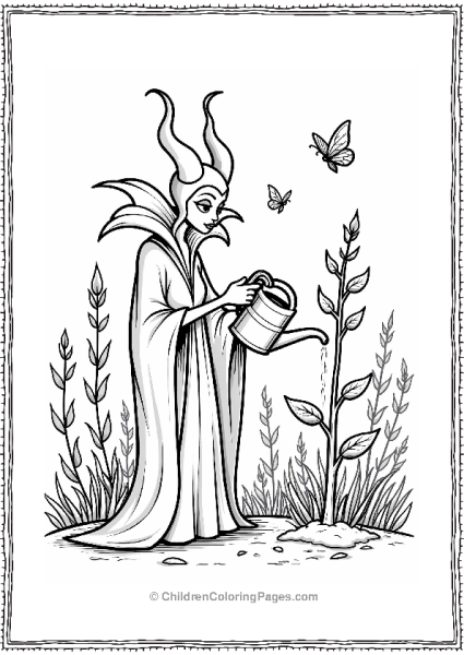 Maleficent Nurturing A Sapling Free PDF Printable