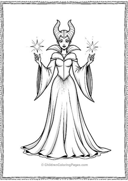 Maleficent Performing Magic Free PDF Printable