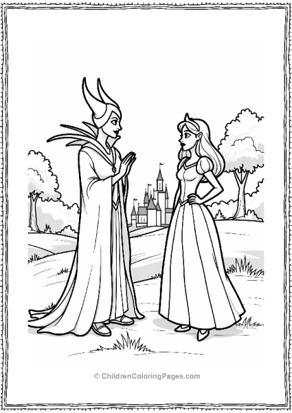 Maleficent Vs Aurora Showdown Free PDF Printable