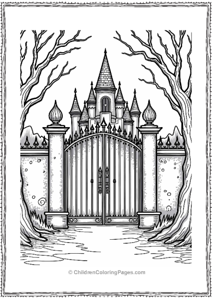 Maleficent’s Castle Gates Free PDF Printable