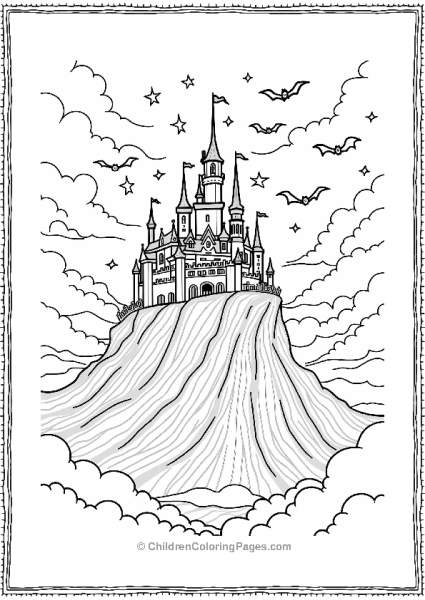 Maleficent’s Castle Under A Starry Sky Free PDF Printable