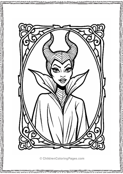 Maleficent’s Dark Portrait Free PDF Printable