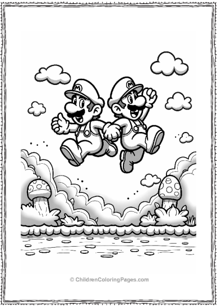 Mario And Luigi In Warp Zones Free PDF Printable