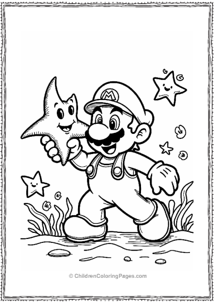 Mario And The Sea Star Free PDF Printable