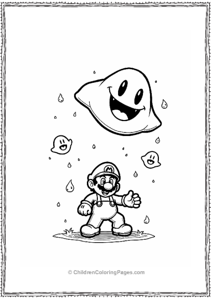 Mario’s Showdown With King Boo Free PDF Printable