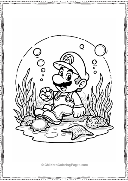 Mario’s Underwater Treasure Hunt Free PDF Printable