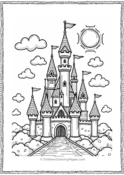 Mushroom Kingdom Castle Scene Free PDF Printable