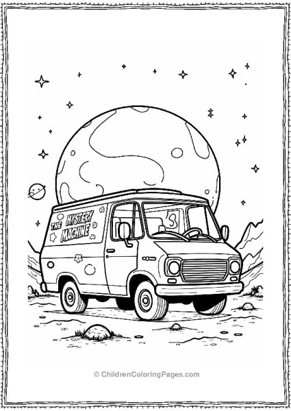 Mystery Machine In Space With Free PDF Printable