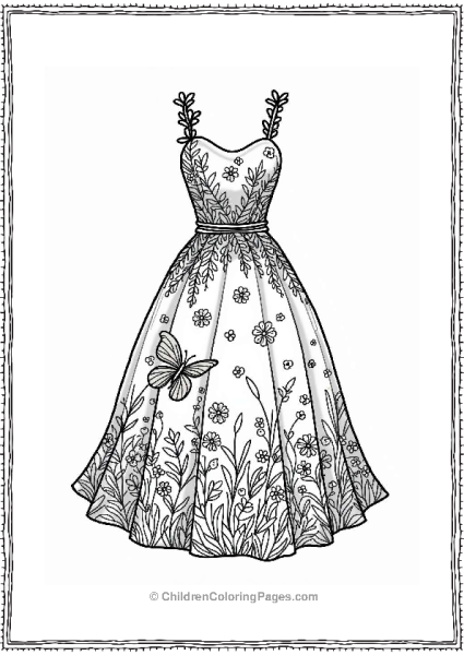 Nature Inspired Dress Design Free PDF Printable