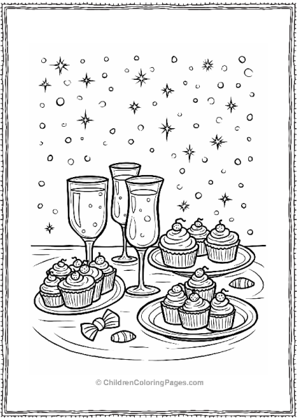 New Year Celebration Treats And Drinks Free PDF Printable