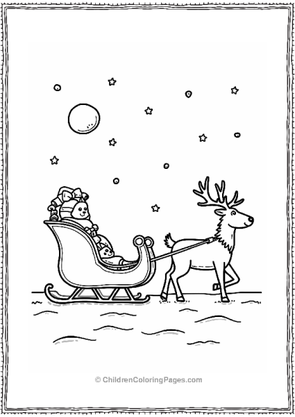 New Year Sleigh Ride In Winter Wonderland Free PDF Printable